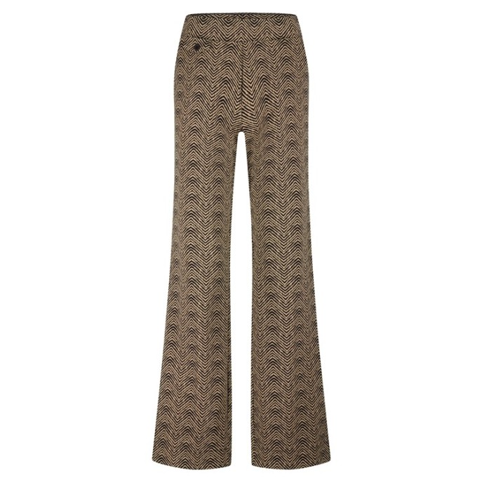 Lady Day Broek Milana Herringbone print